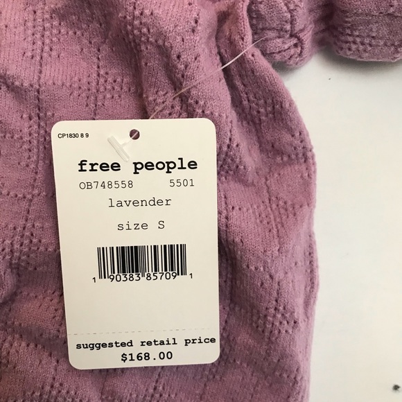 Free People Lace Trim Peasant Sweater - Picture 7 of 8